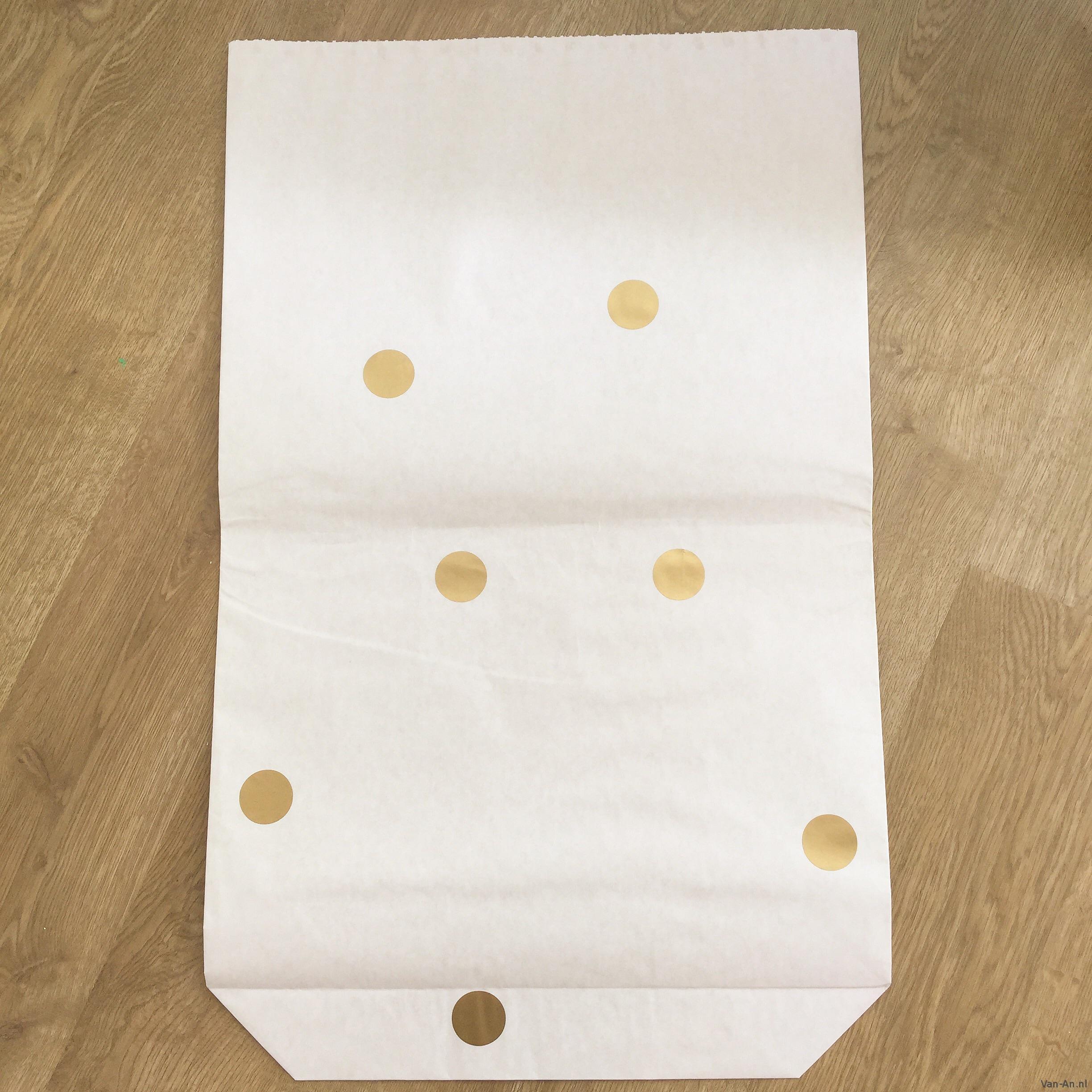 Paperbag xxl gouden stip van an